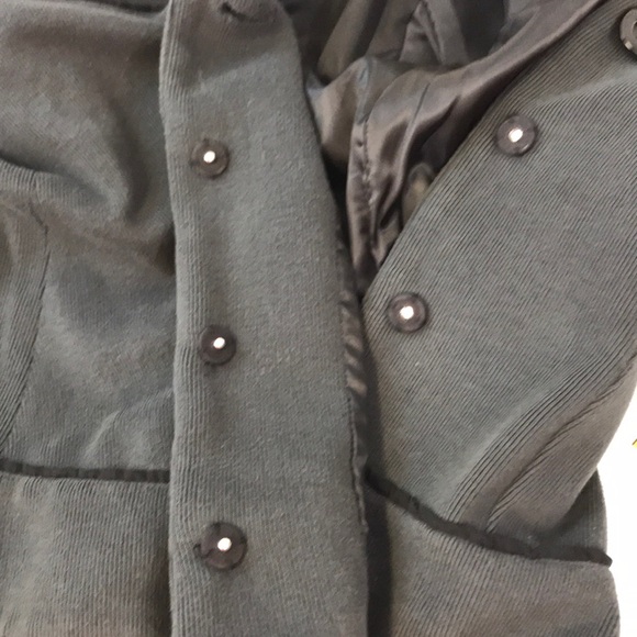 XXI Forever 21 Dark Grey Peacoat Style Jacket Med - Picture 9 of 10